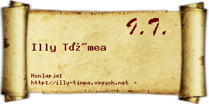Illy Tímea névjegykártya