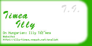 timea illy business card